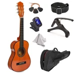 30" Wood Guitar With Case And Accessories For Kids/girls/boys/beginners (maho.... Fixed Price $79.85.