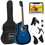 Best Choice Products Beginner Acoustic Electric Cutaway Guitar Set Case 41IN. Fixed Price $99.99.