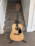 DG-60/NAT Fender Acoustic Guitar W/ Strap And Original Box. Fixed Price $100.00.