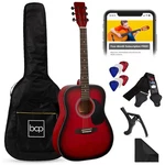 Best Choice Products Acoustic Guitar Starter Kit Digital Tuner Padded Case 41IN. Fixed Price $89.99.