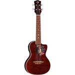 Luna Guitars Flora Concert Ukulele Transparent Purple Flame Maple. Fixed Price $299.00.