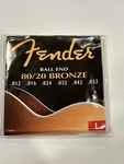 Fender 80/20 Bronze Acousitc Guitar Strings, Ball End, 70L .012-.052. Fixed Price $9.00.