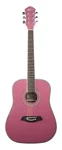 Oscar Schmidt OG1P-A 3/4 Dreadnought Acoustic Guitar. Pink. Fixed Price $260.00.