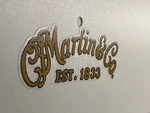 Martin And Co Guitar Headstock Restoration Decals, 3-PACK. Fixed Price $10.99.