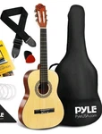 Pyle Pro 34" Classic 6-STRING Acoustic Guitar Kit W/ 18 Frets & Brown Wood Body. Fixed Price $59.50.