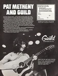 Vtg 80S Pat Metheny Guild Magazine Ad Pinup Page Flat Top D-40C Acoustic Guitar. Fixed Price $7.99.