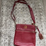 Martin & Macarthur Hawaii Koa Leather Red Crossbody Bag. Fixed Price $80.00.