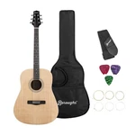 Boroughs B20DNT Beginner Dreadnought Acoustic Guitar Pack, Natural. Fixed Price $129.95.