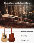 Cutway Acoustic Guitar, 41 In, 6-STRING, For Fingerstyle Solo Jazz. Fixed Price $145.32.