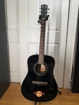 Fender DG-8S Hard Rock Limited Edition Black Rare Dreadnought Acoustic Guitar. Fixed Price $199.00.