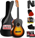 Beginner Acoustic Guitar Kit, 4/4 Full Size All Wood Instrument With Access. Fixed Price $130.73.