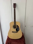 Crescent AG41-NR Acoustic Guitar Natural Wood Full Size Steel String. Fixed Price $90.00.
