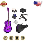 Master-play 30" Wood Classical Guitar Purpleburst Beginner Kit Included. Fixed Price $106.19.