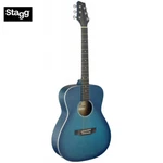 Stagg SA35-A-TB Auditorium Full Size Acoustic Guitar Transparent Blue. Fixed Price $199.99.