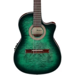Ibanez GA35FMTCE Flamed Maple Top Classical Acousticelectric Guitar Emerld Brst. Fixed Price $319.99.