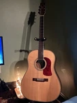 Washburn Dreadnought Acoustic Guitar 6 String Natural Right-handed Full Size. Fixed Price $250.00.