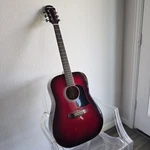 Aria AGP-001 Red Sunburst Acoustic Guitar Solid Spruce Top 2004. Fixed Price $132.00.