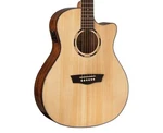 Washburn WLO10SCE-O Acoustic Electric Guitar Natural Open Box. Fixed Price $374.99.