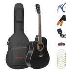Handed Guitar,left Acoustic Cutaway 41 Inch Full-size Begi.... Fixed Price $196.97.