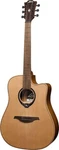Lag Guitars Hyvibe 10 Dreadnought Cutaway Satin. Fixed Price $1149.00.