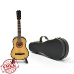 Musiin 13CM Miniature Guitar W/ Stand Case Classic Decor. Fixed Price $27.99.
