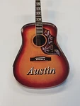 Austin Texas Travel Souvenir Magnet Acoustic Guitar Sunburst. Fixed Price $9.00.