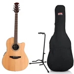 Ovation Celebrity Standard Mid Depth Acoustic-electric Guitar, Natural W/ Gig Ba. Fixed Price $478.19.