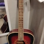 Oscar Schmidt By Washburn Dreadnought Acoustic Guitar Red 6-STRING Right-handed. Fixed Price $60.00.
