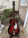 1960S Five Star Parlor Acoustic Guitar Regal Kay Harmony ? Usa. Fixed Price $189.00.