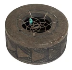 Six Nations Artist Eric G. Martin Dream Catcher Trinket Box Soapstone Signed. Fixed Price $49.95.