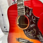 Acoustic Electric Guitar Red Hummingbird With Pickups Spruce Top Fast Ship. Fixed Price $327.60.