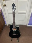 Dean Espana Classical Cutaway Acoustic Electric Guitar Black Local. Fixed Price $259.99.