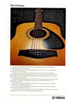 Vtg 70S 80S Yamaha L-20A Acoustic Guitar Magazine Print Ad Handcrafted Series. Fixed Price $7.99.