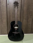 Acoustic Guitar Lag Tramontane T118D-BLK Dreadnought Black S/n 2310LT24831. Fixed Price $700.00.