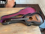 Vintage Oahu Publishing Square Neck Lap Parlor Acoustic Guitar W/orig Case. Fixed Price $399.00.