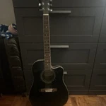 New York Pro NY-977BK Black Dreadnought Acoustic Guitar 6 String Right-handed. Fixed Price $30.50.