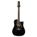 Takamine EF381DX 12-STRING Acoustic/electric Guitar Black W/ Case. Fixed Price $1599.99.