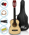 30" Beginner Classical Acoustic Guitar - Linden Wood With Case, Strap, Tuner, Pi. Fixed Price $87.99.