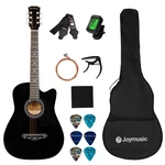Acoustic Guitar Inch Black Beginner Bundle Tuner Capo Gig Bag JG-38C Joymusic. Fixed Price $74.99.