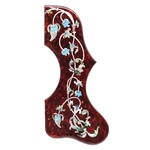Thick Self-adhesive Acoustic Guitar Pickguard Inlaid Abalone Flower Red Tortoise. Fixed Price $24.29.