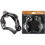 Stagg 4JINGLE Cutaway Tambourine Black. Fixed Price $9.99.