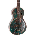 Recording King RM-993 Metal Body Parlor Resonator Guitar Distressed Vintage Grn. Fixed Price $1199.99.