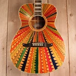 Fender California Vintage Malibu Custom Art Guitar "band Of Blades Ll W/hard. Fixed Price $699.99.