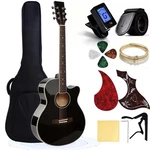 41" Acoustic For Beginner Adult Full Size Cutaway Guitarra Bundle Set-.... Fixed Price $208.17.