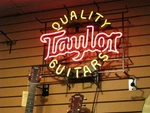 Quality Guitars Taylor Neon Sign 17"X14" Light Lamp Bar Club Wall Collection Sy. Fixed Price $123.89.