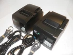 Lot Of 2 Star TSP100II Thermal Pos Receipt Printer Usb With Power Cord 143IIU. Fixed Price $188.99.