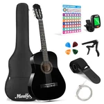 Moukey 38" Acoustic Guitar Dreadnought Beginner Bundle With Strap Bag Tuner Pick. Fixed Price $95.00.