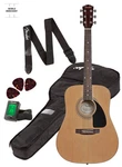 Best Acoustic Guitar Strings Dreadnought Strap Fender FA115 Bundle Kit Natural. Fixed Price $309.99.