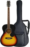 Sepia Crue Acoustic Guitar Folk Vintage Sunburst FG-10/VS Soft Case. Fixed Price $412.10.