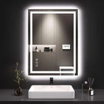 Loaao 24X32 Led Bathroom Mirror With Lights, Anti-fog, 32"L 24"W,. Fixed Price $127.07.